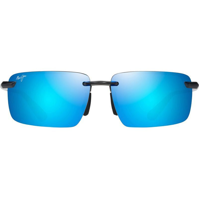 Laulima, Shiny Transparent Dark Grey/Blue Hawaii Polarised Lenses