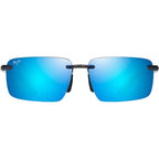 Laulima, Shiny Transparent Dark Grey/Blue Hawaii Polarised Lenses