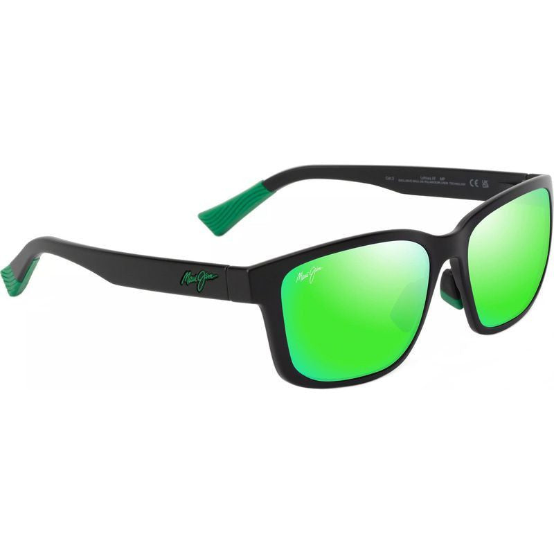 Lehiwa Alt Fit, Matte Black/Maui Green Polarised Lenses