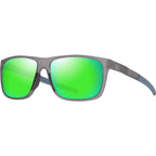 Lehopulu, Matte Transparent Grey/Maui Green Polarised Lenses