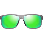 Lehopulu, Matte Transparent Grey/Maui Green Polarised Lenses