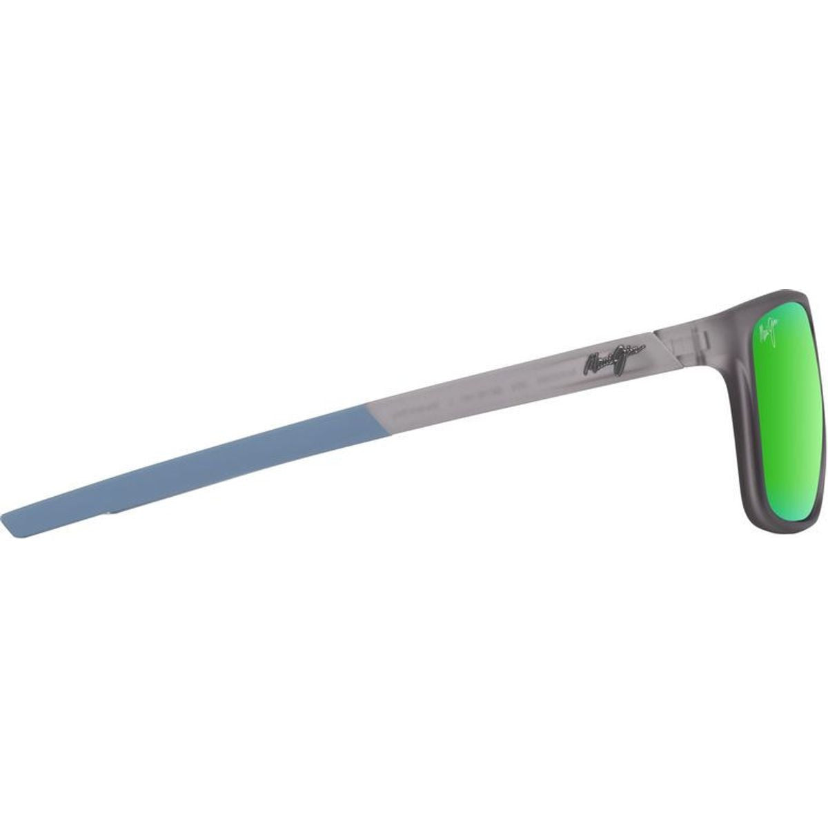 Lehopulu, Matte Transparent Grey/Maui Green Polarised Lenses