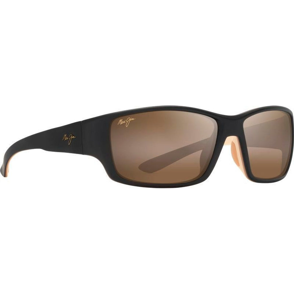 Local Kine, Matte Dark Transparent Brown and Cream/HCL Bronze Glass Polarised Lenses