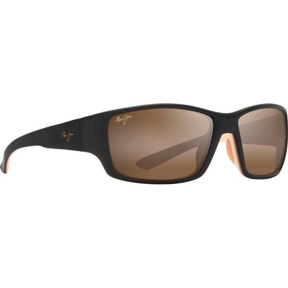 Local Kine, Matte Dark Transparent Brown and Cream/HCL Bronze Glass Polarised Lenses