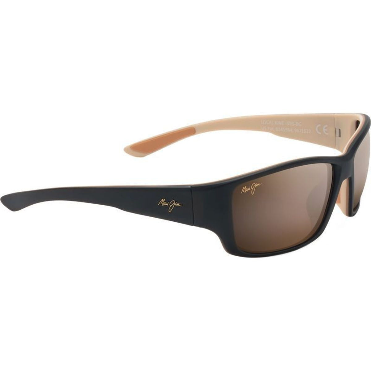 Local Kine, Matte Dark Transparent Brown and Cream/HCL Bronze Glass Polarised Lenses