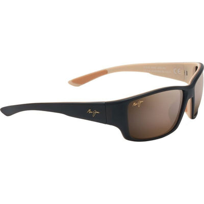 Local Kine, Matte Dark Transparent Brown and Cream/HCL Bronze Glass Polarised Lenses
