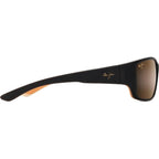 Local Kine, Matte Dark Transparent Brown and Cream/HCL Bronze Glass Polarised Lenses