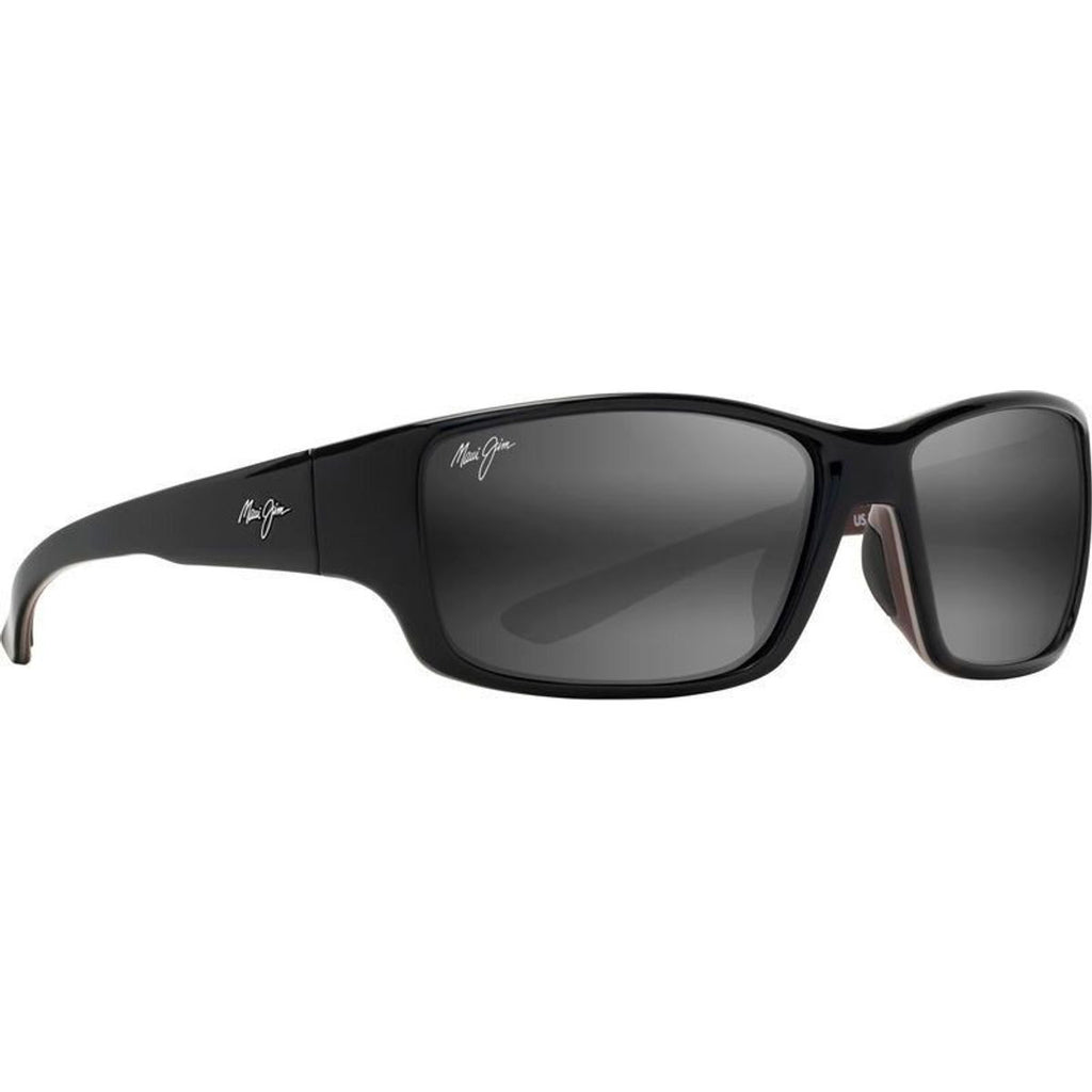 Local Kine, Shiny Black and Maroon/Neutral Grey Glass Polarised Lenses