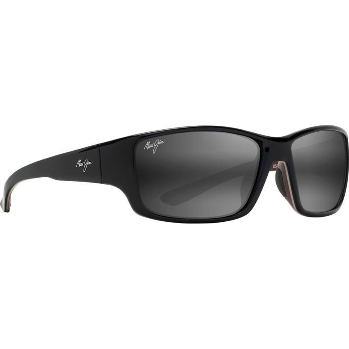 Local Kine, Shiny Black and Maroon/Neutral Grey Glass Polarised Lenses