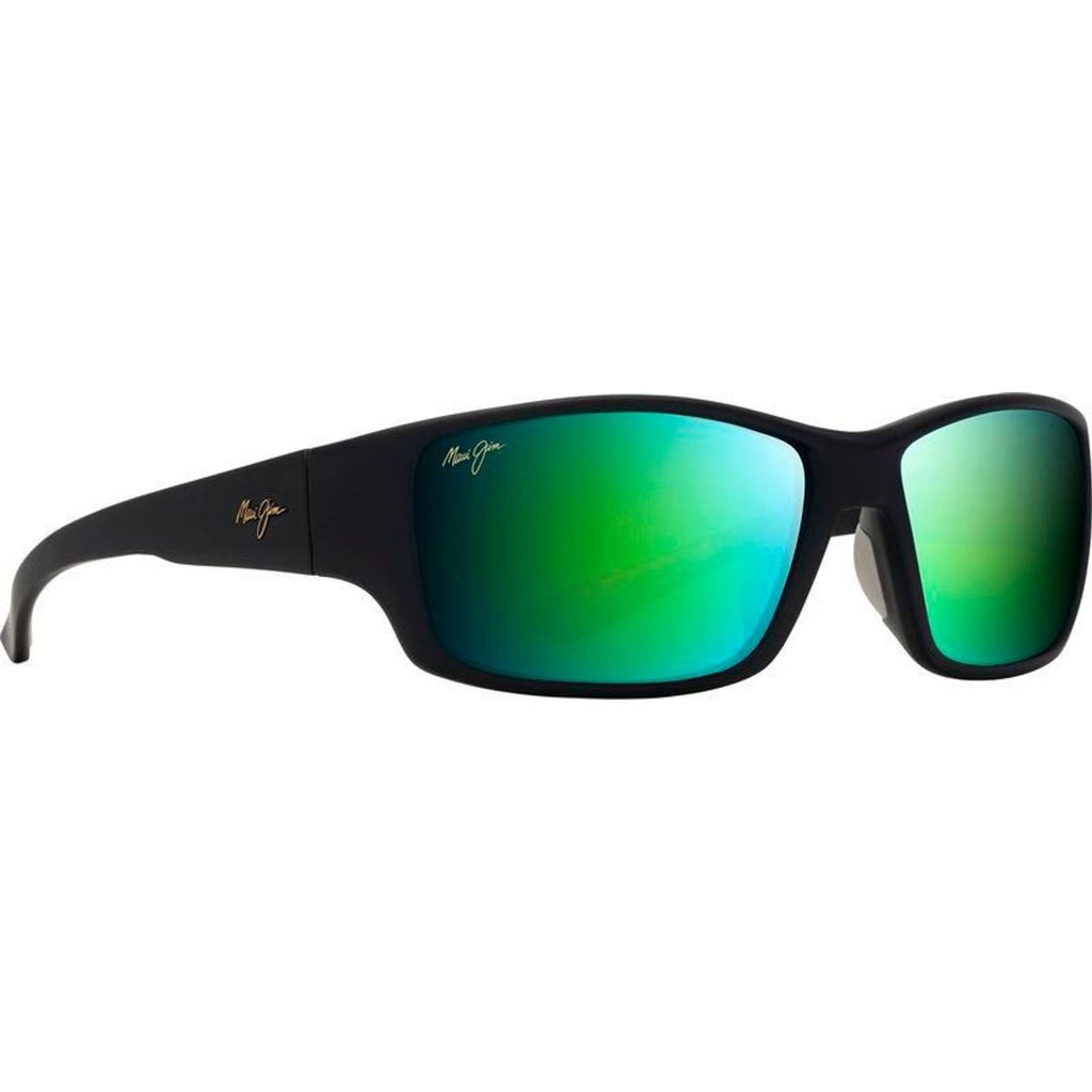 Local Kine, Soft Black and Transparent Green/Maui Green Glass Polarised Lenses