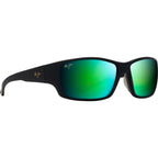 Local Kine, Soft Black and Transparent Green/Maui Green Glass Polarised Lenses
