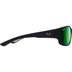 Local Kine, Soft Black and Transparent Green/Maui Green Glass Polarised Lenses