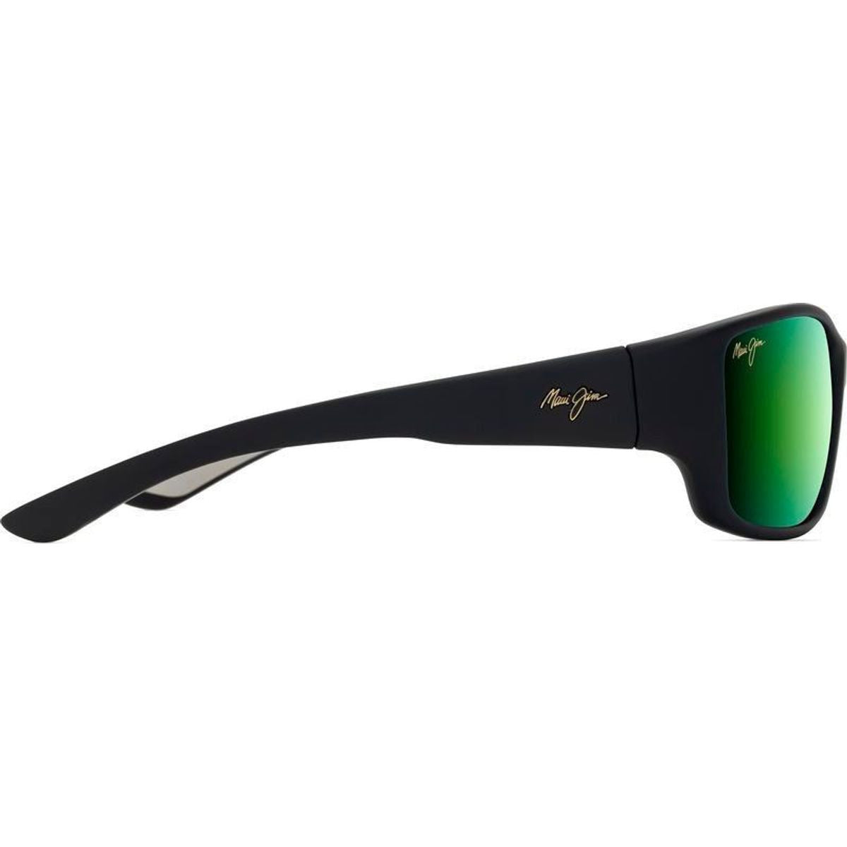 Local Kine, Soft Black and Transparent Green/Maui Green Glass Polarised Lenses