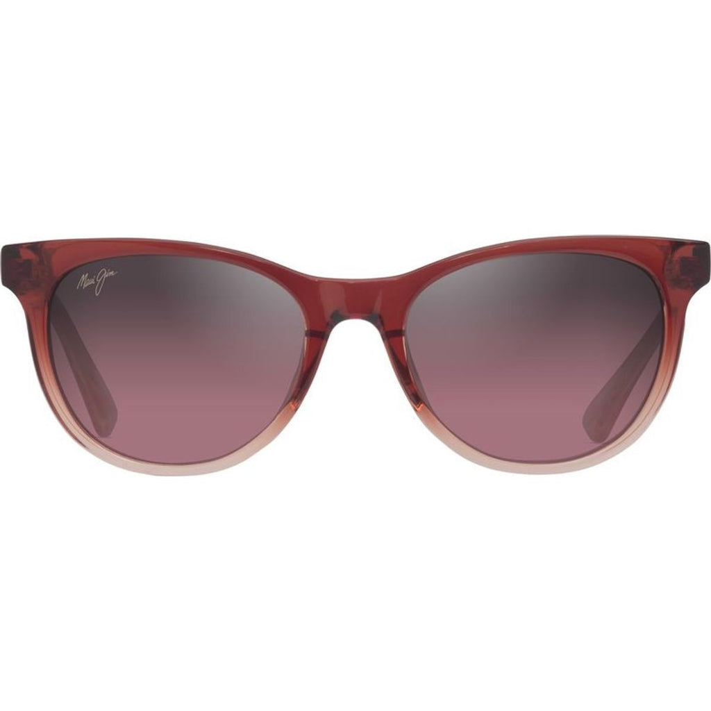 Lonomea, Shiny Transparent Red/Maui Rose Polarised Glass Lenses