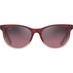 Lonomea, Shiny Transparent Red/Maui Rose Polarised Glass Lenses