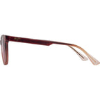 Lonomea, Shiny Transparent Red/Maui Rose Polarised Glass Lenses