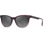 Lonomea, Shiny Transparent Dark Violet/Neutral Grey Polarised Glass Lenses