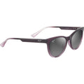 Lonomea, Shiny Transparent Dark Violet/Neutral Grey Polarised Glass Lenses