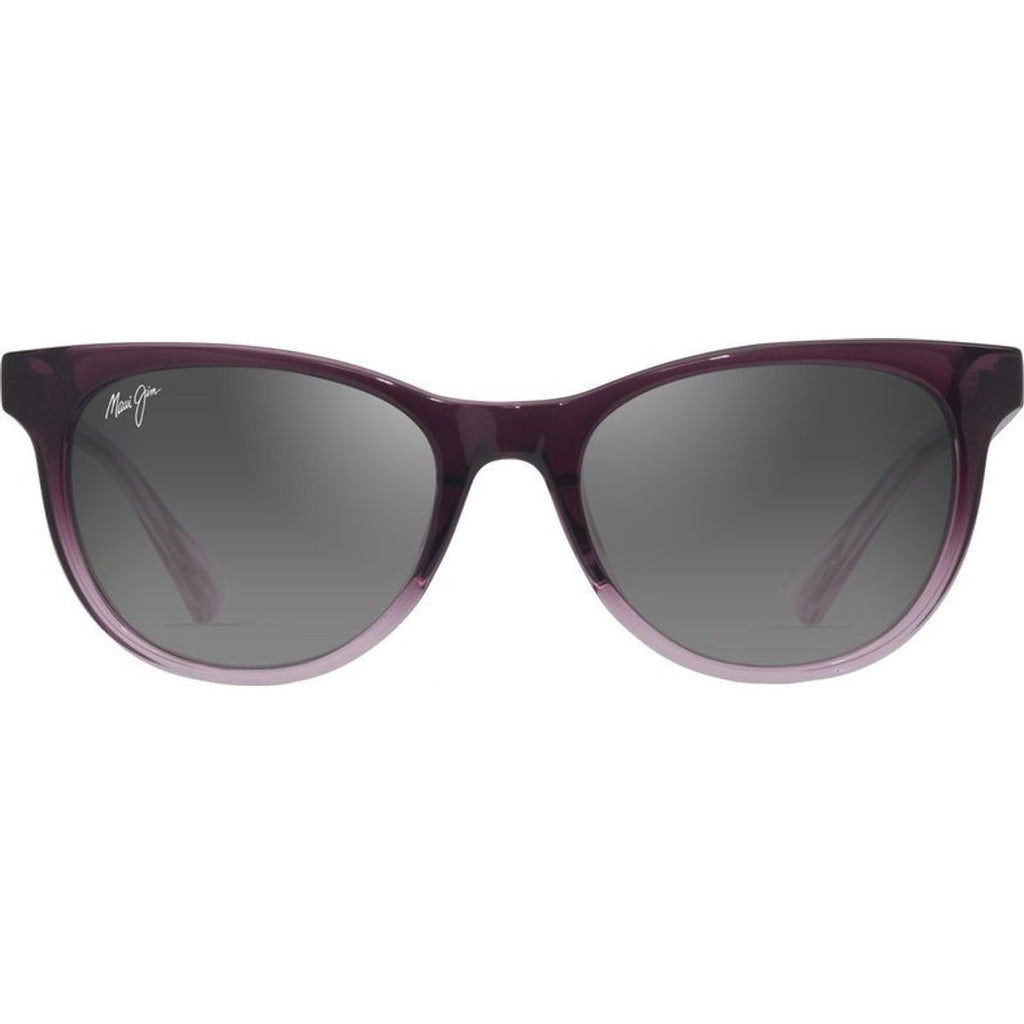 Lonomea, Shiny Transparent Dark Violet/Neutral Grey Polarised Glass Lenses