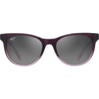 Lonomea, Shiny Transparent Dark Violet/Neutral Grey Polarised Glass Lenses