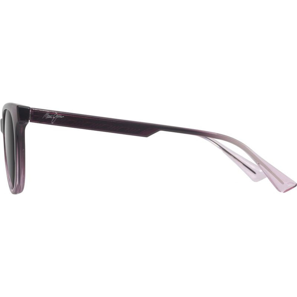 Lonomea, Shiny Transparent Dark Violet/Neutral Grey Polarised Glass Lenses