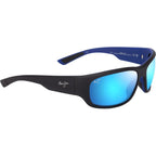 Ma'ukele, Matte Black and Blue/Blue Hawaii Glass Polarised Lenses