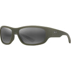 Ma'ukele, Matte Military Green with Brown Camo/Neutral Grey Glass Polarised Lenses