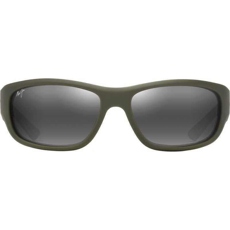 Ma'ukele, Matte Military Green with Brown Camo/Neutral Grey Glass Polarised Lenses