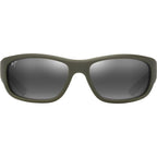 Ma'ukele, Matte Military Green with Brown Camo/Neutral Grey Glass Polarised Lenses