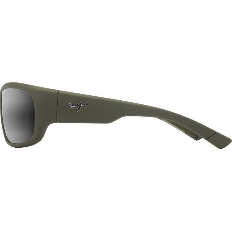 Ma'ukele, Matte Military Green with Brown Camo/Neutral Grey Glass Polarised Lenses