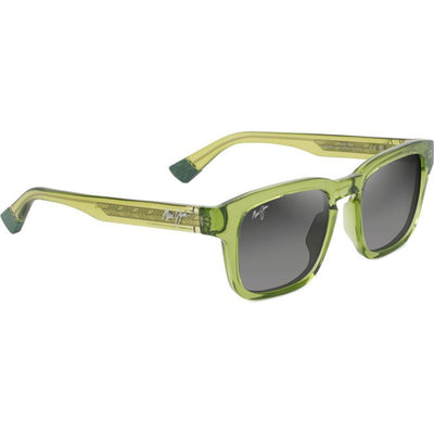 Maluhia, Shiny Transparent Grass Green/Neutral Grey Polarised Glass Lenses