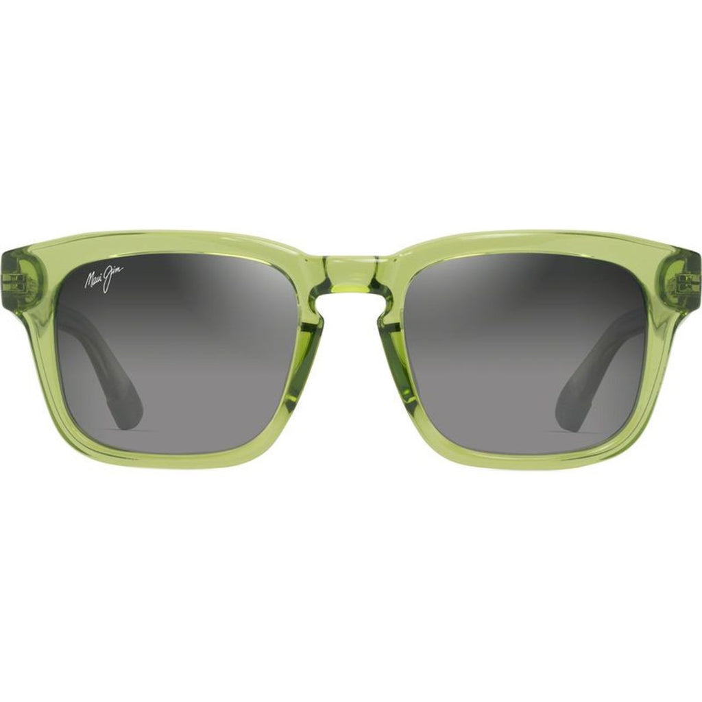 Maluhia, Shiny Transparent Grass Green/Neutral Grey Polarised Glass Lenses