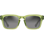 Maluhia, Shiny Transparent Grass Green/Neutral Grey Polarised Glass Lenses