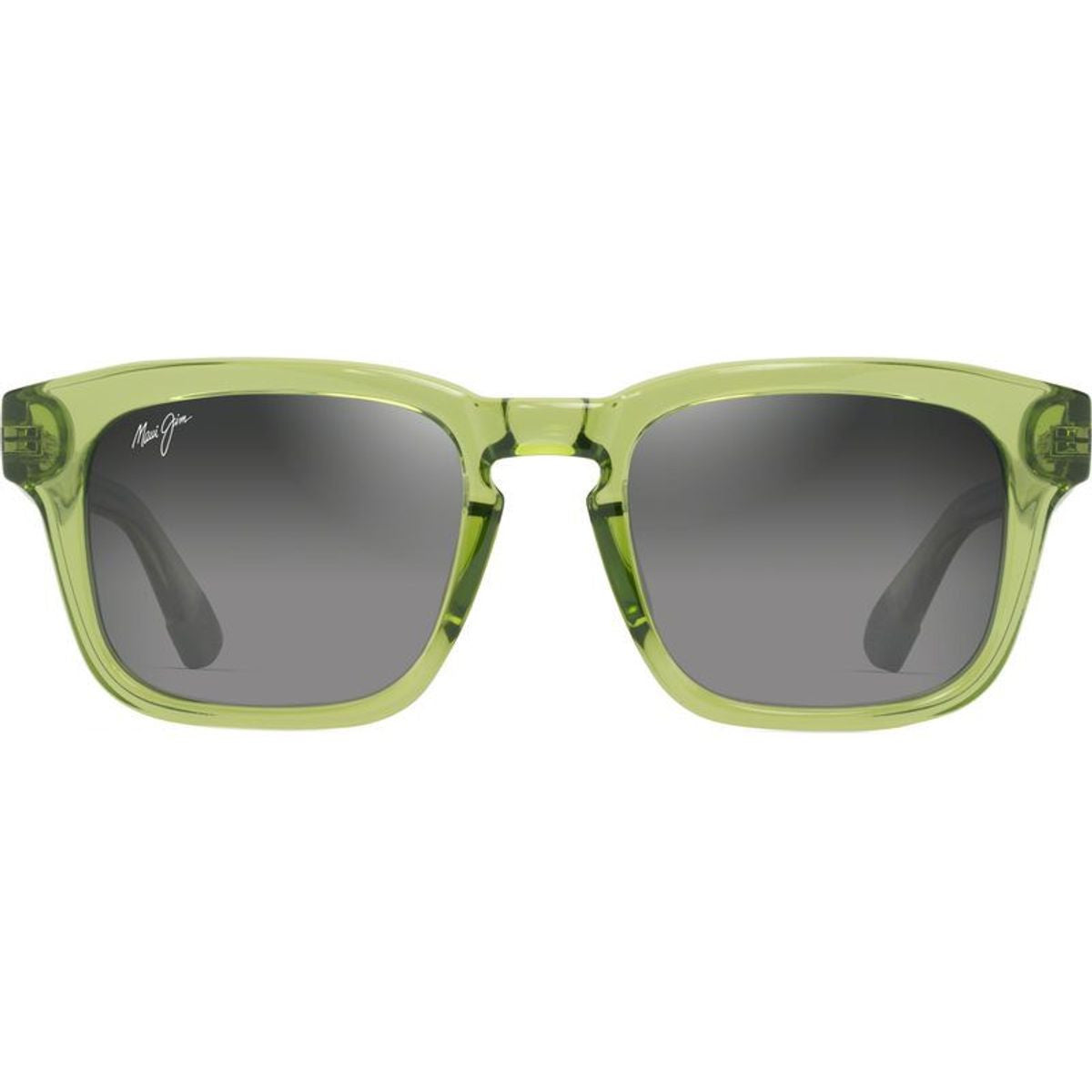 Maluhia, Shiny Transparent Grass Green/Neutral Grey Polarised Glass Lenses