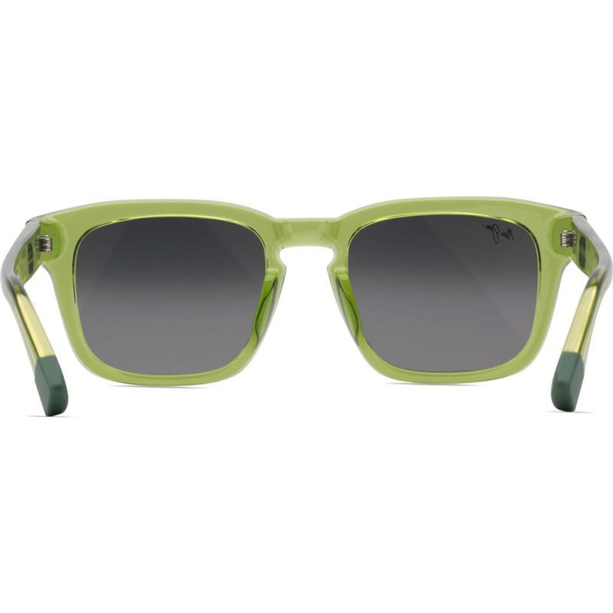 Maluhia, Shiny Transparent Grass Green/Neutral Grey Polarised Glass Lenses
