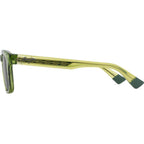 Maluhia, Shiny Transparent Grass Green/Neutral Grey Polarised Glass Lenses