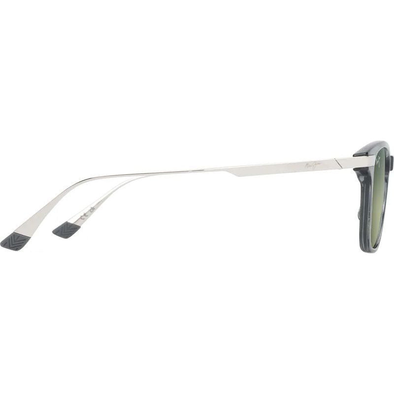 Mana'olana, Shiny Transparent Grey and Silver/Maui HT Polarised Lenses