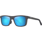 Moaka, Matte Solid Grey/Blue Hawaii Polarised Glass Lenses