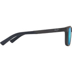 Moaka, Matte Solid Grey/Blue Hawaii Polarised Glass Lenses