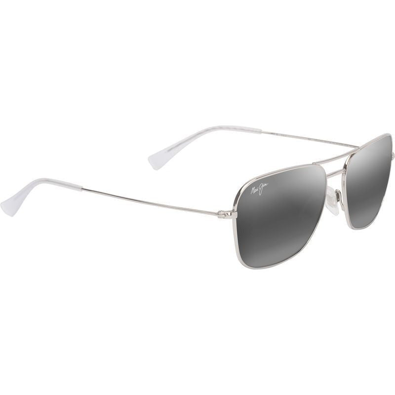 Na'auao, Shiny Silver/Neutral Grey Polarised Lenses