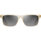 Okina, Shiny Transparent Light Yellow/Neutral Grey Polarised Glass Lenses