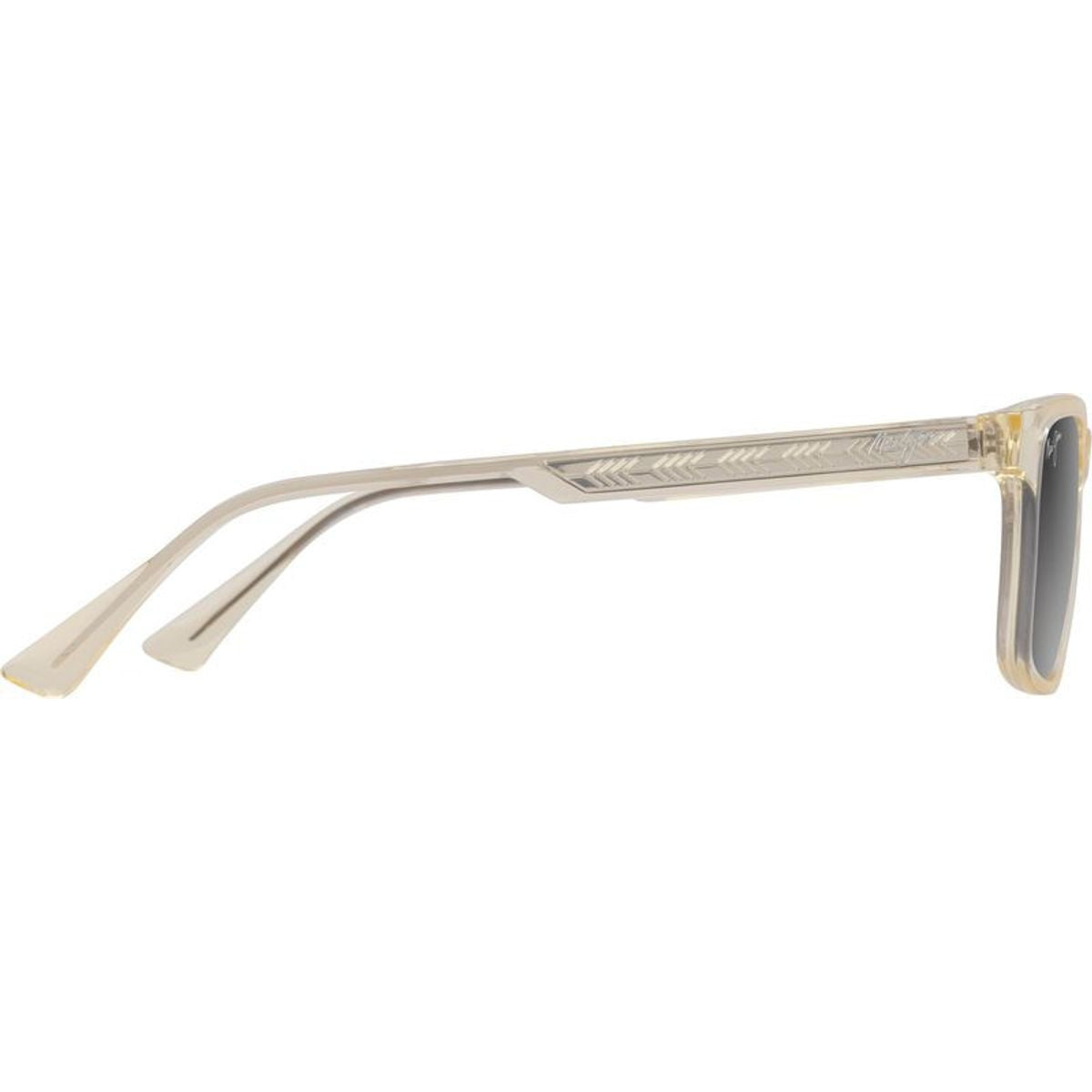 Okina, Shiny Transparent Light Yellow/Neutral Grey Polarised Glass Lenses