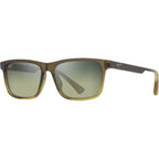 Okina, Shiny Transparent Green/Maui HT Polarised Glass Lenses