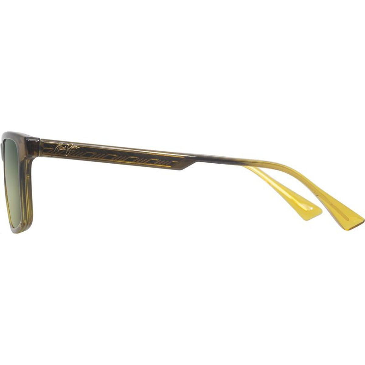 Okina, Shiny Transparent Green/Maui HT Polarised Glass Lenses
