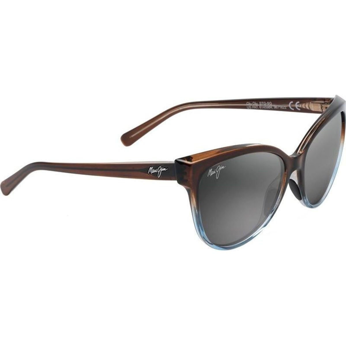 Olu Olu, Translucent Dark Chocolate with Blue/Neutral Grey Glass Polarised Lenses