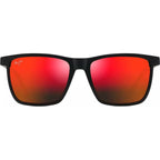 One Way, Matte Black/Hawaii Lava Glass Polarised Lenses