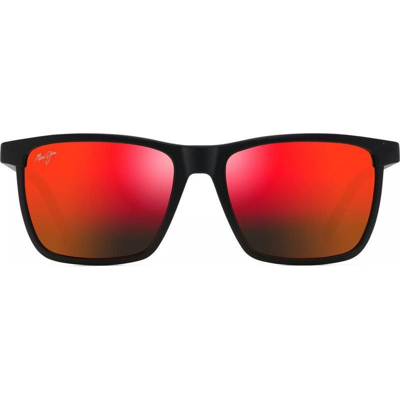 One Way, Matte Black/Hawaii Lava Glass Polarised Lenses