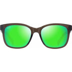 Owelo, Transparent Dark Grey and Green/Maui Green Polarised Lenses