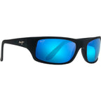 Peahi, Matte Black/Blue Hawaii Glass Polarised Lenses
