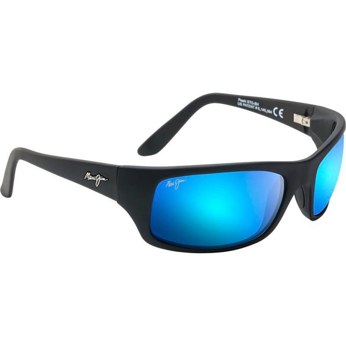 Peahi, Matte Black/Blue Hawaii Glass Polarised Lenses